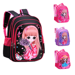 Princess Series Student Backpack Burden Reduction Double Shoulder Bag