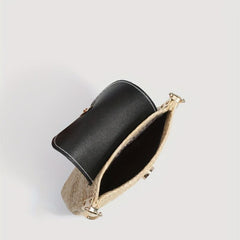 Straw Summer Beach Crossbody Bag Woven Braided Shoulder Bag Women's