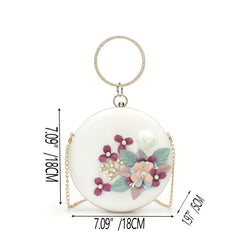 Flower Decor Chain Bag for Party