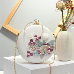 Flower Decor Chain Bag for Party