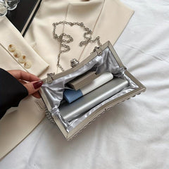 Glitter Rhinestone Evening Bag Dinner Clutch Purse Formal Banquet Handbag
