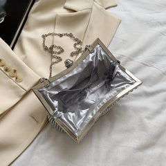 Glitter Rhinestone Evening Bag Dinner Clutch Purse Formal Banquet Handbag
