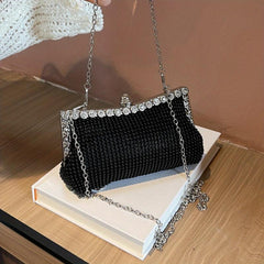 Glitter Rhinestone Evening Bag Dinner Clutch Purse Formal Banquet Handbag