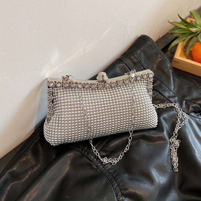 Glitter Rhinestone Evening Bag Dinner Clutch Purse Formal Banquet Handbag