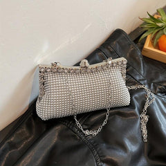 Glitter Rhinestone Evening Bag Dinner Clutch Purse Formal Banquet Handbag