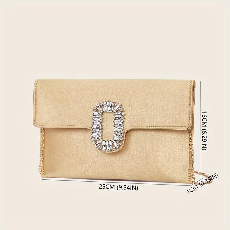 Rhinestone Decor Evening Bag Clutch Purse For Women