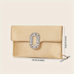 Rhinestone Decor Evening Bag Clutch Purse For Women