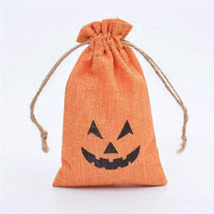 Mini Cartoon Halloween Pattern Pouch Drawstring Candy Bag