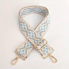 Ethnic Style Wide Shoulder Strap for Bag Nylon Adjustable Replacement Belt