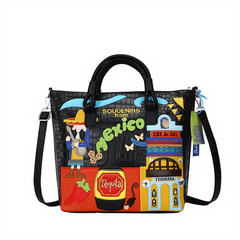 Graffiti Print Tote Bag Large Shoulder Handbag Women's Satchel Bag