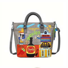 Graffiti Print Tote Bag Large Shoulder Handbag Women's Satchel Bag