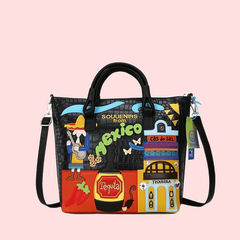 Graffiti Print Tote Bag Large Shoulder Handbag Women's Satchel Bag