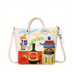 Graffiti Print Tote Bag Large Shoulder Handbag Women's Satchel Bag