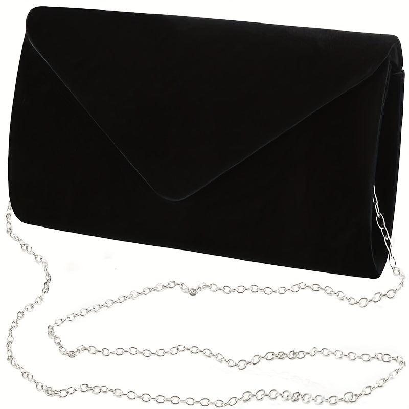 Velvet Envelope Clutch Evening Dinner Purse Formal Banquet Handbag
