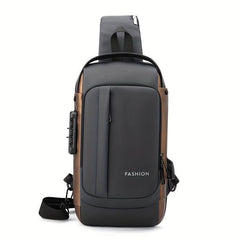 Men's Anti Theft Sling Bag USB Charging Lightweight Chest Bag