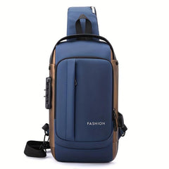 Men's Anti Theft Sling Bag USB Charging Lightweight Chest Bag