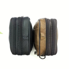 Men's Leather Shoulder Bag Small Vertical Satchel Waist Bag