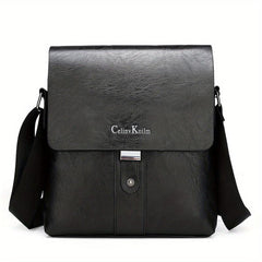 Men's Casual PU Leather Shoulder Bag Business Crossbody Bag