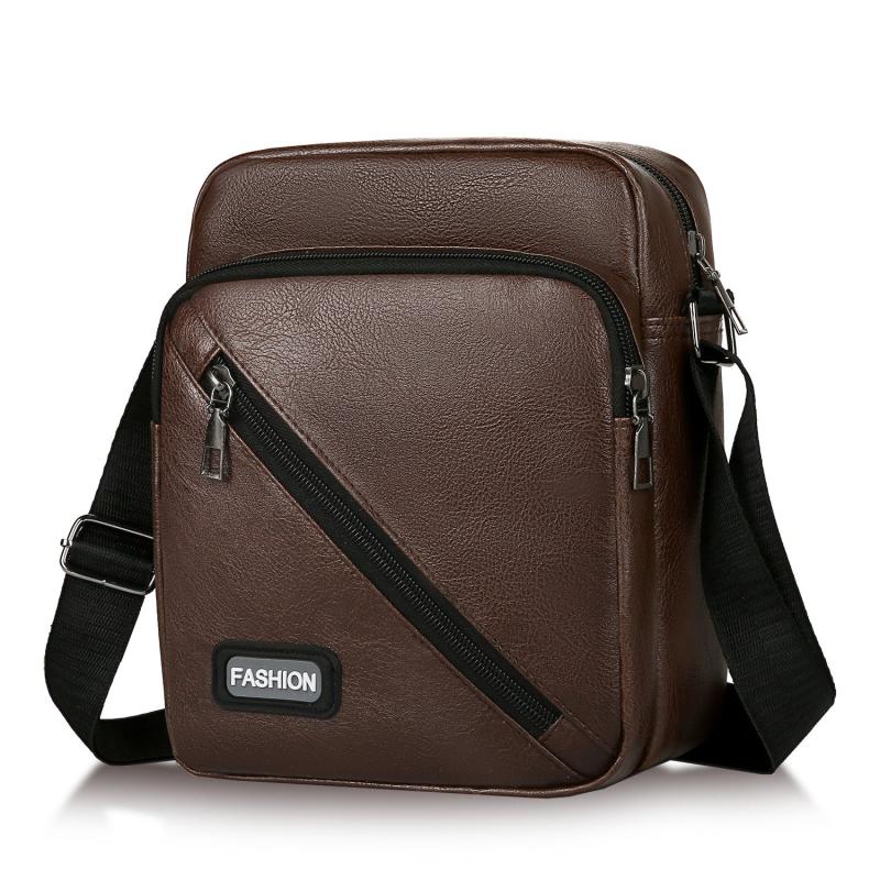 Men's PU Leather Crossbody Bag