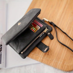 Vintage Short Wallet Coin Purse Card Holder with Wristlet