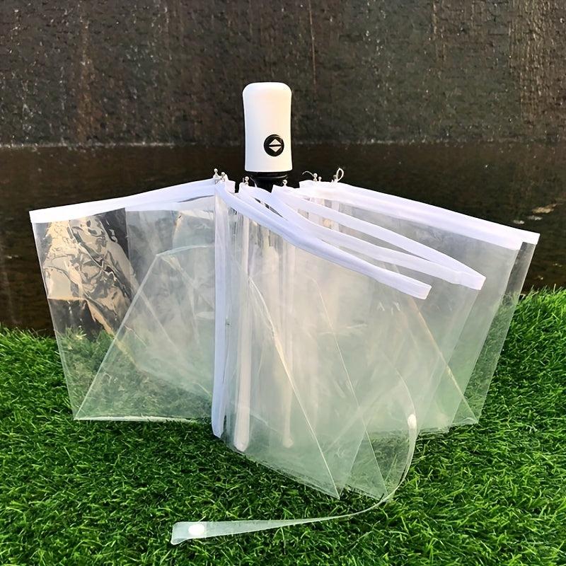 Transparent Auto 3-fold Umbrella