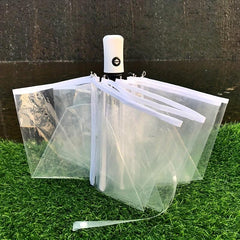 Transparent Auto 3-fold Umbrella