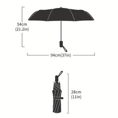 Transparent Auto 3-fold Umbrella
