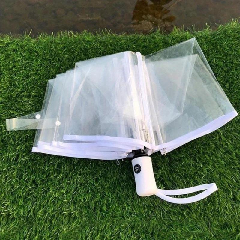 Transparent Auto 3-fold Umbrella
