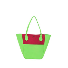 Large Colorblock Tote Bag Women's Shoulder Handbag