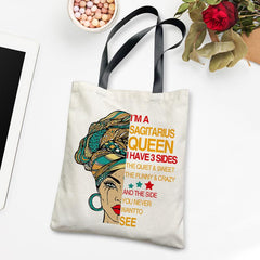 Beauty Printed Large Capacity Canvas Tote Bag Lightweight Shoulder Bag