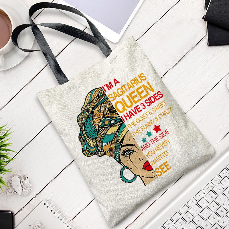 Beauty Printed Large Capacity Canvas Tote Bag Lightweight Shoulder Bag
