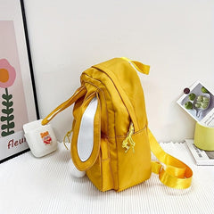 Cartoon Rabbit Ears Nylon School Bag Large Capacity Backpack