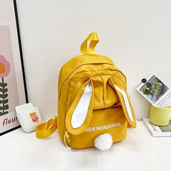 Cartoon Rabbit Ears Nylon School Bag Large Capacity Backpack