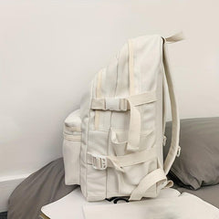 Casual Backpack Large Capacity Men's And Women's Backpack with Pendant