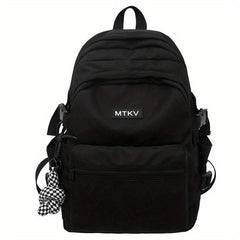Casual Backpack Large Capacity Men's And Women's Backpack with Pendant