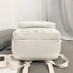Casual Backpack Large Capacity Men's And Women's Backpack with Pendant