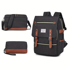 Men's USB Rechargeable Backpack Travel Computer Bag