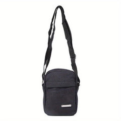 Men's Crossbody Bag Canvas Cell Phone Bag Hiking Travel Messenger Bag