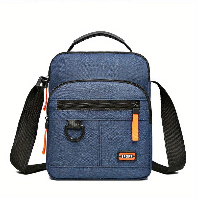 Men's Nylon Crossbody Bag Mini Shoulder Bag Phone Pouch for Outdoor Sports