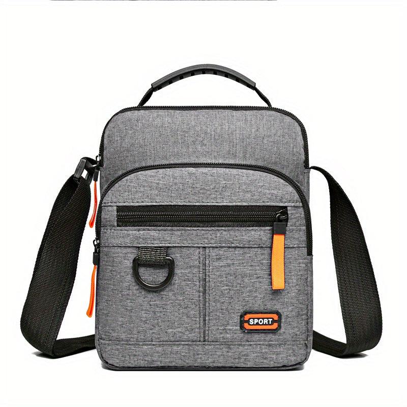 Men's Nylon Crossbody Bag Mini Shoulder Bag Phone Pouch for Outdoor Sports