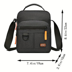 Men's Nylon Crossbody Bag Mini Shoulder Bag Phone Pouch for Outdoor Sports