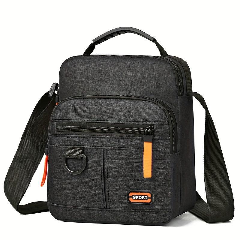 Men's Nylon Crossbody Bag Mini Shoulder Bag Phone Pouch for Outdoor Sports