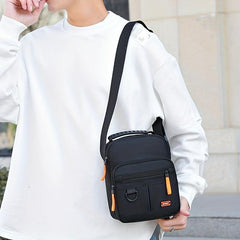 Men's Nylon Crossbody Bag Mini Shoulder Bag Phone Pouch for Outdoor Sports