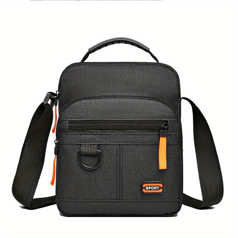 Men's Nylon Crossbody Bag Mini Shoulder Bag Phone Pouch for Outdoor Sports