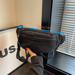 Men's Nylon Crossbody Bag Fanny Pack Phone Pack Multifunction Shoulder Bag