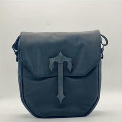 Men's Waterproof Nylon Crossbody Bag With Cross Decor