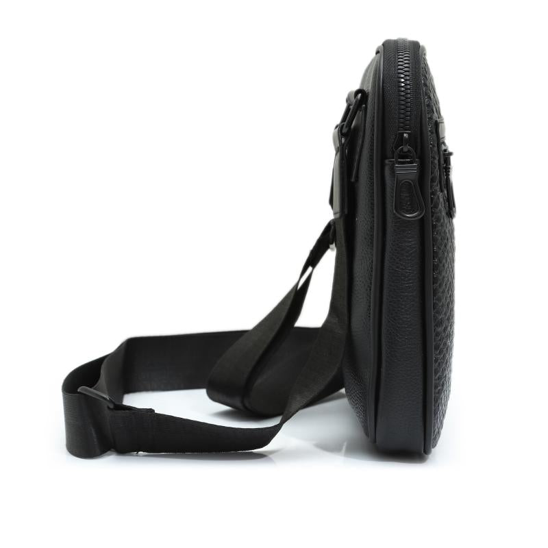 Men's Leather Crossbody Bag Casual Messenger Satchel Mobile Phone Pouch