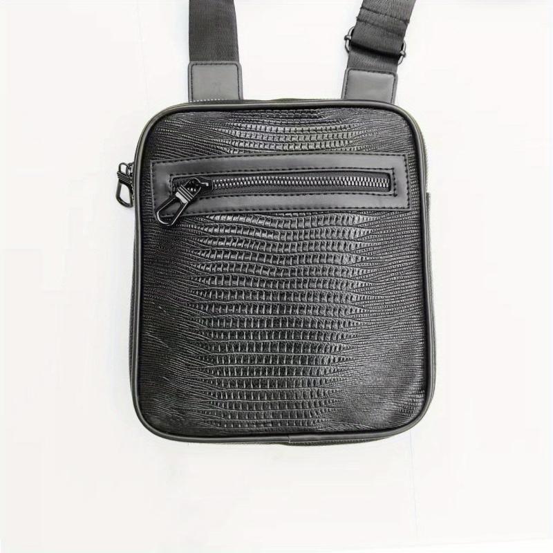 Men's Leather Crossbody Bag Casual Messenger Satchel Mobile Phone Pouch
