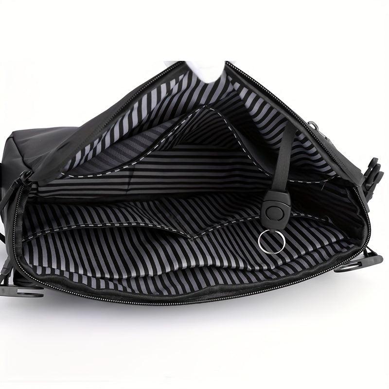Men's Crossbody Bag Flap Shoulder Bag Large Capacity Waterproof Messenger Bag