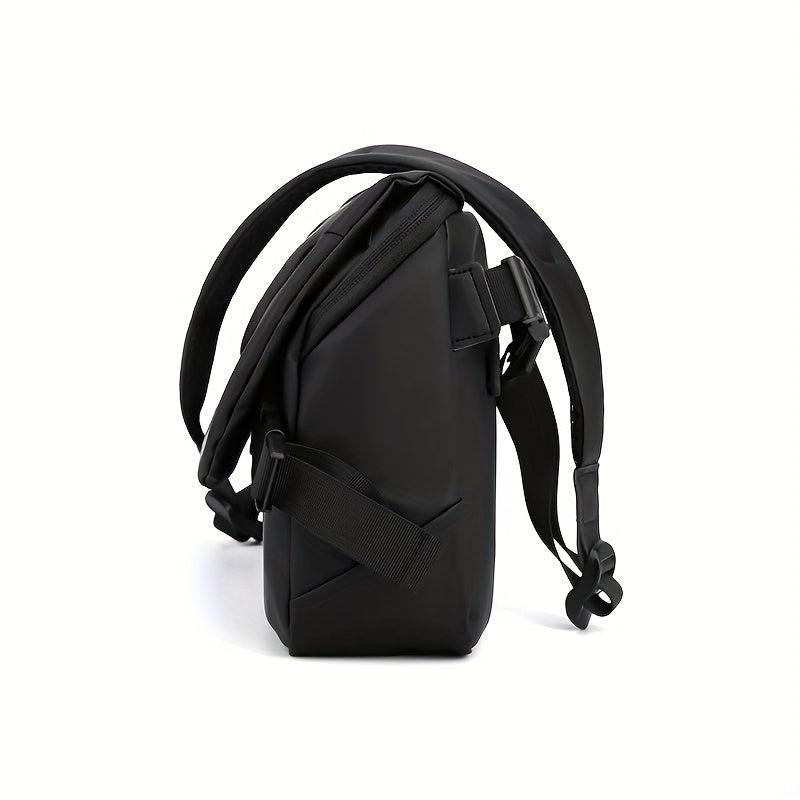 Men's Crossbody Bag Flap Shoulder Bag Large Capacity Waterproof Messenger Bag